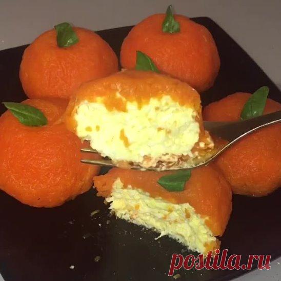 Острая сырная закуска МАНДАРИН на Новый 2020 Год! Отличная идея!