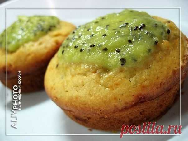 Маффины с киви и белым шоколадом