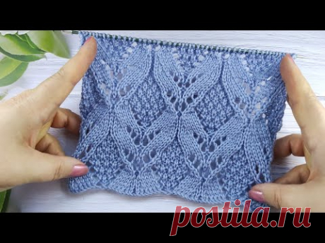 Lace Stitch Knit Pattern | Ajourmuster stricken | Punto Traforato ai ferri | Point Ajouré de Tricot