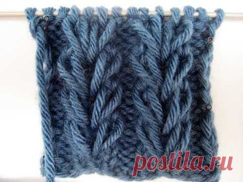 Колоски из вытянутых петель - Wheat Ear Loop Stitch Pattern