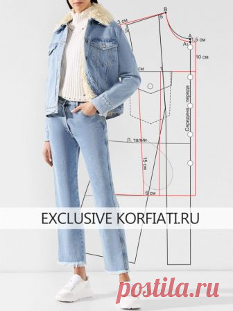 Выкройка женской куртки от Анастасии Корфиати