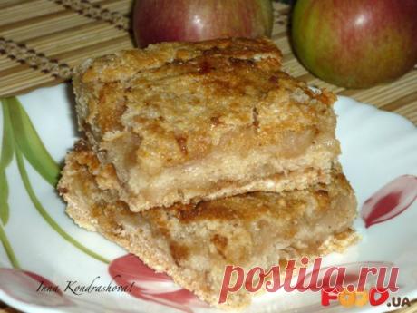 Насыпной яблочный пирог - Кулинарные рецепты на Food.ua