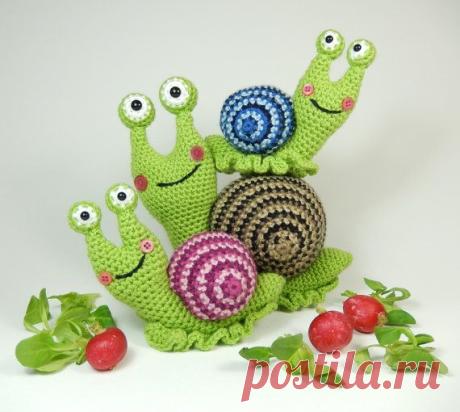 Шелли Улитка и семейного Amigurumi крючком от mojimojidesign