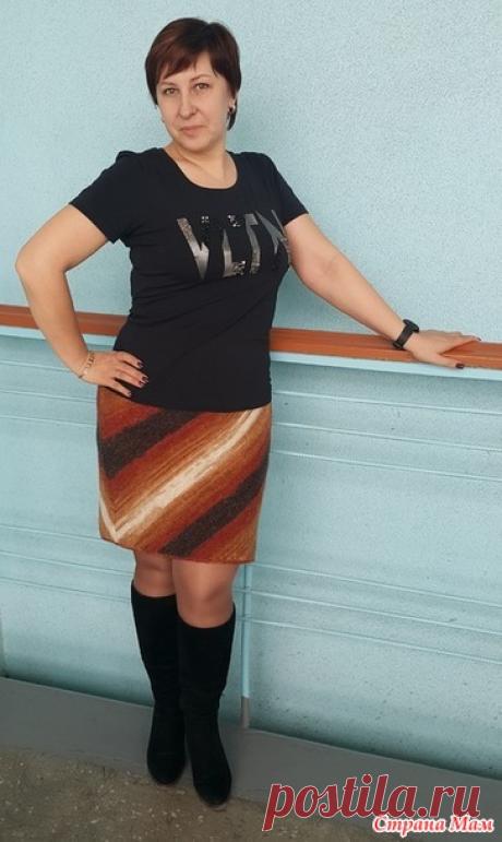 . Юбка "Диагональ" - Вязание - Страна Мам