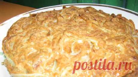 Луковая шарлотка