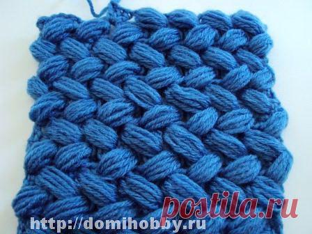 Объемный плетеный узор крючком - узоры и мотивы крючком » Вязание крючком - схемы, видео, уроки