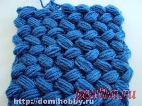 Объемный плетеный узор крючком - узоры и мотивы крючком » Вязание крючком - схемы, видео, уроки