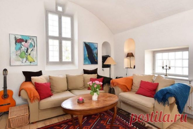 Реконструкция старого кирпичного дома 156 м²: большая гостиная, четыре спальни, летняя столовая на террасе | ZAGGO.RU | Яндекс Дзен