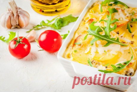 ​Картофельный гратен с грибами