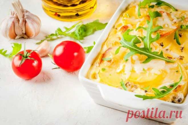 ​Картофельный гратен с грибами
