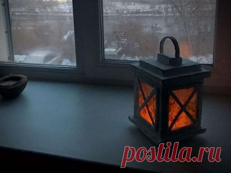 Мастерим декоративный фонарь из картона (новогодний декор) | Краше Всех