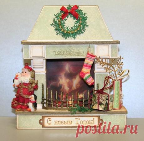 Скрап-фантазии: Мастер-класс: камин