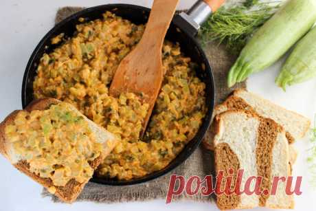 Особенный сливочный вкус, перед которым трудно устоять. Тушеные кабачки с чесноком и укропом | Кулинарушка - Вкусные Рецепты