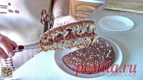 Постный (вегетарианский) банановый кекс с маком