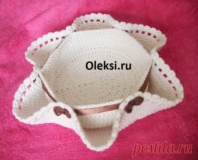 Пасхальная корзинка крючком : Вязание на oleksi.ru
