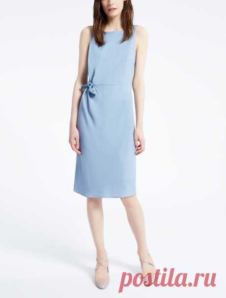 Abito in sablé, azzurro - "LAMELLA" Max Mara