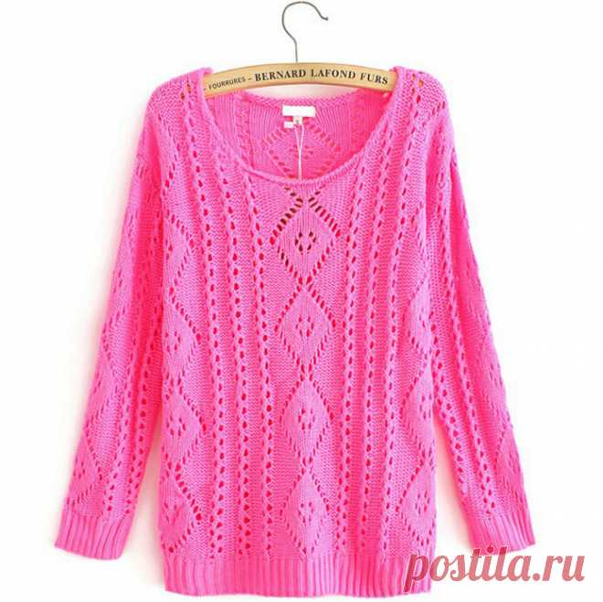 Hot-Sale-Fashion-Slim-Crochet-Candy-Color-Women-font-b-Sweaters-b-font-Hollow-Knitted-Pullovers.jpg (696×695)