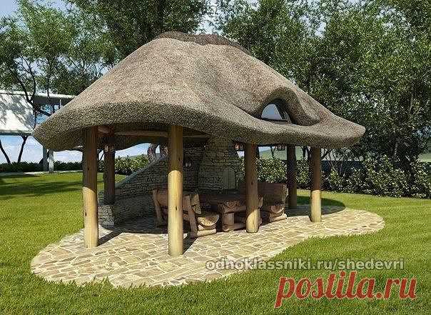Красивые и необычные беседки для дачи.