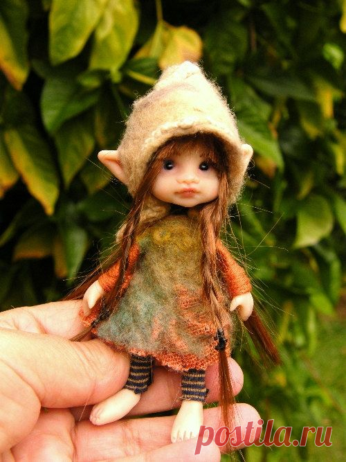 Sweet posable pixie fairy fairie ooak