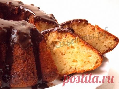 Лимонный кекс с творогом