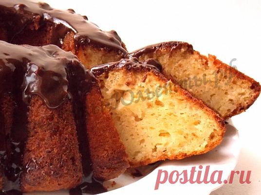 Лимонный кекс с творогом