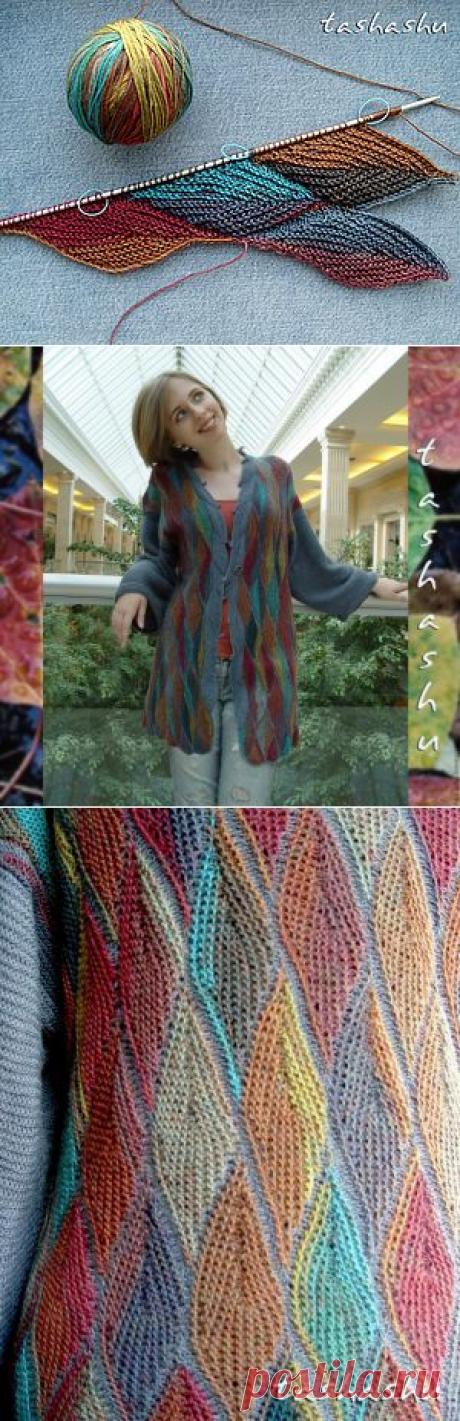 МК Осенние листья (вязаный пэчворк) - МАСТЕР-КЛАСС ПО РУКОДЕЛИЮ — я.ру