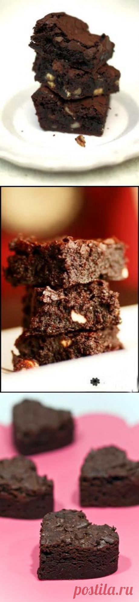 Шоколадный брауни рецепт с вишней и орехами | Домашняя кулинария