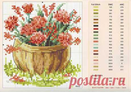 Вышивка, крестик, гладь, алмазная вышивка. Схемы