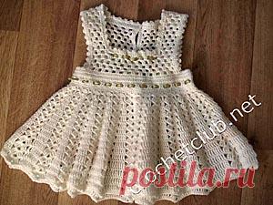 Платье для девочки «Первое торжество» - Вязание Крючком. Блог Настика
