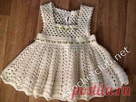 Платье для девочки «Первое торжество» - Вязание Крючком. Блог Настика