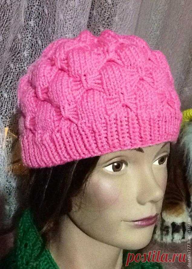 Встречаем весну в яркой шапочке "Пион" - Ярмарка Мастеров - ручная работа, handmade