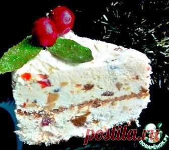 Замороженный рождественский торт без выпечки - кулинарный рецепт