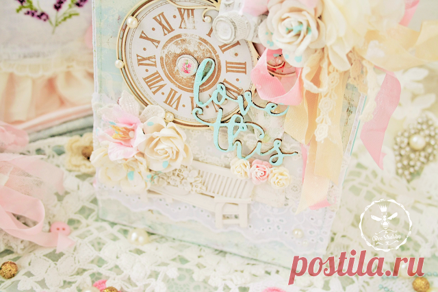 Bee Shabby: Love This! Мастер-классы по открытке и мешочку-упаковке от Эмилии
