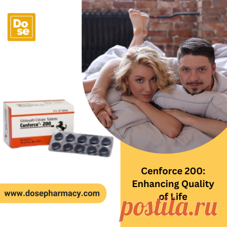 Cenforce 200 is a powerful medication designed to treat erectile dysfunction by improving blood flow to the penis. Its active ingredient, sildenafil citrate, helps men achieve and maintain erections, enhancing sexual performance and overall confidence, ultimately leading to an improved quality of life and better intimate relationships.