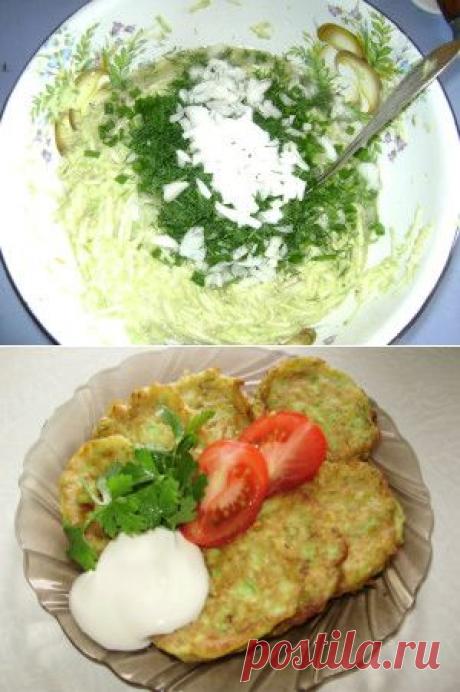 Оладьи из кабачков.
