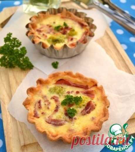 Киш на тесте из огуречного рассола - кулинарный рецепт