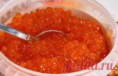 Икра , как убрать горечь у икры