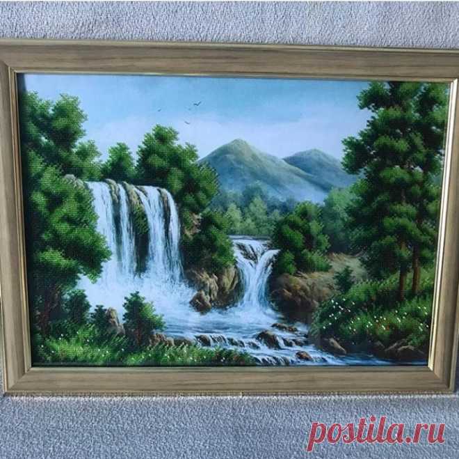 Картина &laquo;Горная река&raquo;