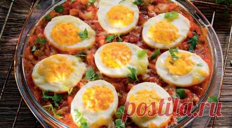 Яйца по-кубински, пошаговый рецепт с фото