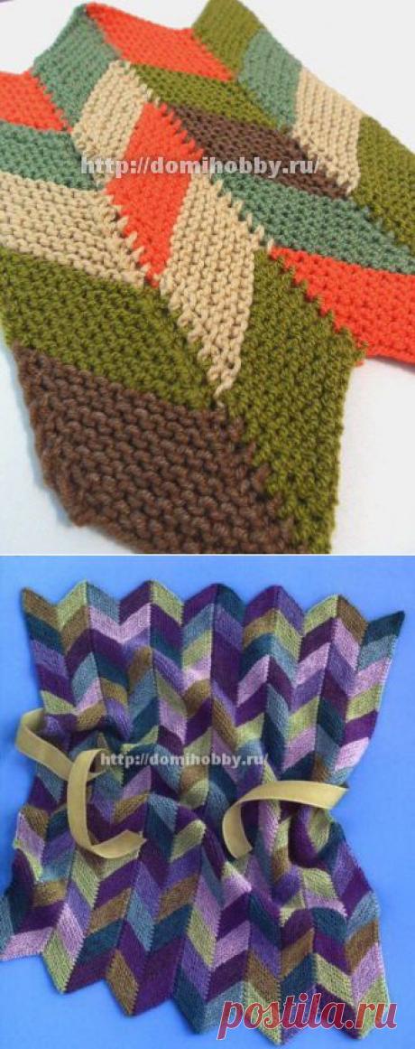 Цветной узор для вязания спицами