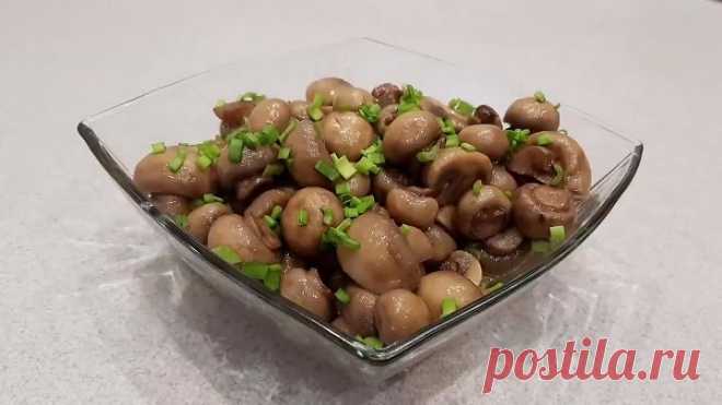 Шампиньоны.Просто пальчики оближешь самый быстрый и вкусный способ маринования