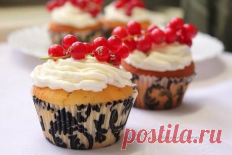 Капкейки со сливочным кремом
