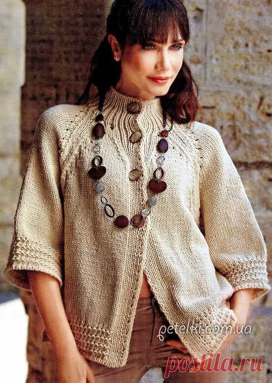 Стильный жакет спицами. Описание вязания, выкройка » Вязаный эксклюзив на заказ. Описания и схемы вязания крючком и спицами