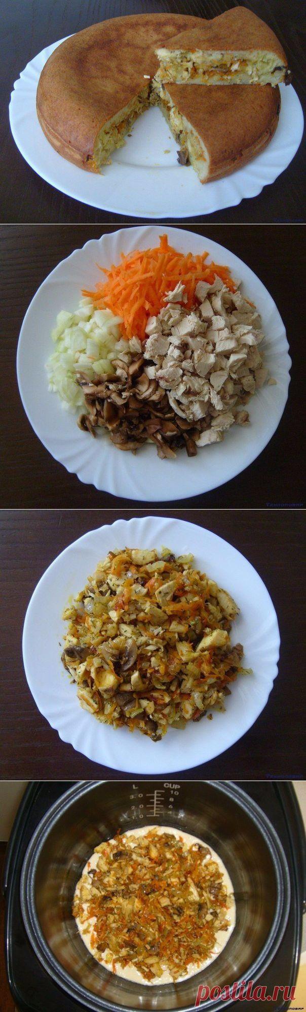 Как приготовить заливной пирог в мультиварке  - рецепт, ингридиенты и фотографии