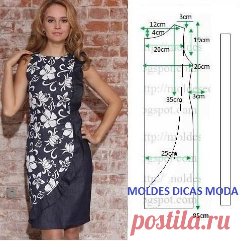 Платье на размер 42-44 (рус.)
#простыевыкройки #простыевещи #шитье #платье #выкройка