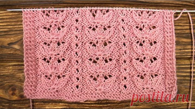Knitting design. Нежный узор Тюльпаны или бодрящий кофе в зернах. Копилка турецких узоров