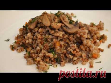 Гречневая каша с мясом и грибами