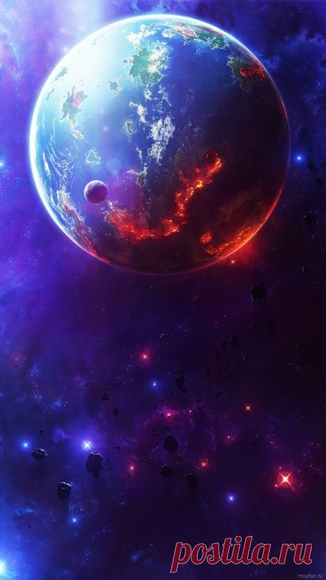 Скачать планету земля на заставку смартфона.