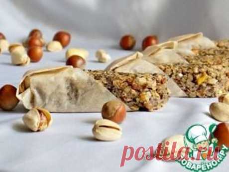 Овсяно-ореховые батончики с маком - кулинарный рецепт