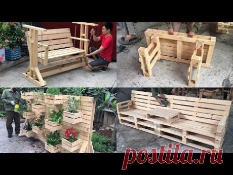 4 DIY ideas best creative and recycled pallet - Creative Uses For Old Pallets
